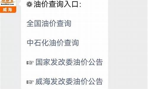 威海今日油价92汽油价格_威海油价调整最新消息价格